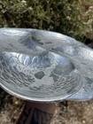 1983 Vintage Arthur Court Aluminum Tray platter W  4 Sections   Mirrored Parrots