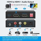 Vpfet 8k Hdmi 2 1 Audio Extractor 4k120hz To Optical 3 5mm For Ps4 Ps5 Xbox