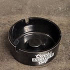 Vintage 80s 90s Coors Extra Gold Draft Beer Ashtray Round Black Bar Advertising 