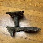 Vintage Antique Shell Shaped Shutter Dog Primitive Cast Iron