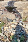 Metal Antique Copper Patina Eagle Roof Weathervane With Directional Arrow