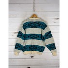 Vintage Pendleton High Grade Western Wear Wool Southwestern Sweater Mens Xl Teal