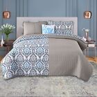 4 Piece Bedspread Coverlet Quilt Sets Soft Lightweight Reversible Bed Throw Sets