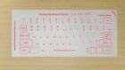 Korean Red Transparent Keyboard Sticker Printed In Korea Best Quality 