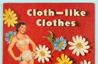 Vintage Original 1949 Whitman Cloth-like Clothes Paper Dolls  1178-15 Uncut