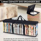 Cd Dvd Storage Bags  Clear Pvc Media Holder Case W handles For Video Games
