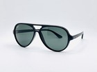 Ray-ban Cats 5000 Rb4125 59mm Aviator Unisex Sunglasses - Black Frame Green Lens