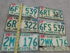 3 Minnesota Pair Of Vintage Expired 1971 10 000 Lakes License Plates 
