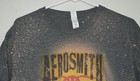 Aerosmith Cheap Trick Tour Tshirt Large Gray Paint Splatter