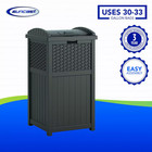 Suncast  ghw1732  33-gallon Trash Hideaway