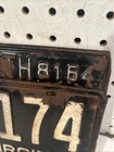 1950 Virginia License Plate With Portsmouth Topper