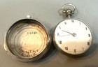 Pair Case Verge Fusee Silver Pocket Watch 57mm