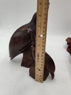 Lot Of 2 Ironwood Quail Male Father Or Mom Baby Wooden Carved Figurines Mcm Vtg