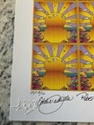 Blotter Art Original Laguna Sunrise Signed Mike  Hynson  eddie   Robert   Coa