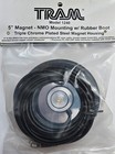 5  Silver Magnet Antenna Mount Nmo With Rubber Boot For Mobile Radio Pl259 1240