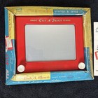 Vintage 1960 Patent Pending Etch A Sketch  505     1st Gen Box   Manual - Parts