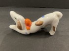 Vintage Japan Porcelain  sad  Hound Dog   2 Puppies Set - Hand Painted Figurines