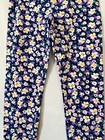 Nwt Wonder Nation Tough Cotton Navy Blue Floral  Leggings Girls Many Sizes