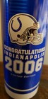 2006 Indianapolis Colts Super Bowl Champs Bud Light Aluminum Bottle   Free Ship