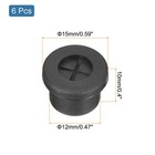 6 Pcs Cable Cord Grommet 1 2 Inch Desk Grommet Flexible Rubber Grommets