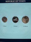 Franklin Mint Coins Of All Nations Set - Yemen 3 Coins With Card