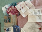 Lot 10 Vtg Nos Fine Hankies Unused Many W labels Embroidery Lace Swiss Irish Us