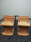  Antique Desk School Daze Wood Cast Iron Enesco Vintage Book End Set