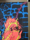 Rege Rising Satanas Satan Black Light Poster 1970 Large Inv g7230