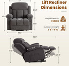 Electric Power Lift Recliner Chair Sofa With Massage And Heat For Elderly lift C
