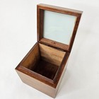 Vintage Wooden Keepsake Box  5 5  X 5 5  X 5 5 