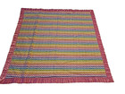 Baby Girl Blanket Satin Trim Quilt Handmade Crib Rainbow Hula Beach Pink Edge