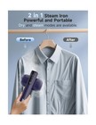 Garment Steamer Quick Wrinkle Removal Light Blue Jazz