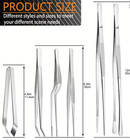 6pcs Stainless Steel Kitchen Tweezers Set Professional Cooking Tools - New