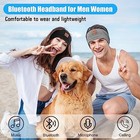 2-pack Sleeping Headphones Wireless Bluetooth 5 4  Headband Black grey