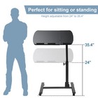 Laptop Desk Angle Height Adjustable Rolling Cart Over Bed Hospital Table Stand