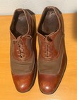 Vtg 40s 50s Mesh Spectator  Shoes 9 5  9 1 2 Aa Rockabilly Oxford Ventilated Vlv
