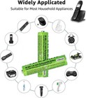 2x Rechargeable Batteries Ni-mh Aaa 1100 Mah 1 2v For Panasonic Cordless Phones
