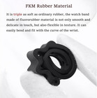 Fkm Rubber Watch Bands Ventilated Quick Release Universal Sporty Diving Soft Dur