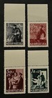 Travelstamps  1945 Croatia Stamps Scott  b77-b80 - Postal Employees Fund Mnh Og