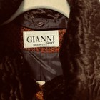 Gianni Sport Blazer Womens 12 Burnt Orange Vintage Faux Fur Collar Tweed