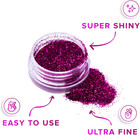 Ultra Fine Glitter For Gel Nail Art Pots Set -  Dust Powder  Face Paint Makeup  