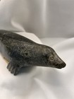 Vintage Inuit Eskimo Art Signed   Numbered Soapstone Seal Carving