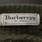 Burberry s Big Logo Vintage Sweater Mens  Size S  Olive Green