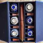 Wonderful Japanese Sushi Chopstick  Rests And Wasabi Bowls - Set Of 6
