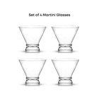 Liquor Drinking Martini Glasses Afina Stemless For Cocktail   Margarita  Cup 4pc