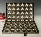 Antique Steel   48pc  Tin Chocolate Cupid Valentine Heart Industrial Candy Mold