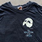 Vintage 90s The Phantom Of The Opera Shirt Size Small Black Theater Broadway