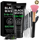 Blackhead Remover Mask  Charcoal Peel Off Face Mask Kit For Pores Deep Cleansing