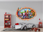 Spidey And His Amazing Friends 3d Smashed Wall Decal Sticker Decor Art Mural