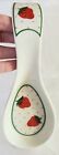 Vtg Strawberry Spoon Rest Ceramic Kitchen Decor Takahashi San Francisco 1970s